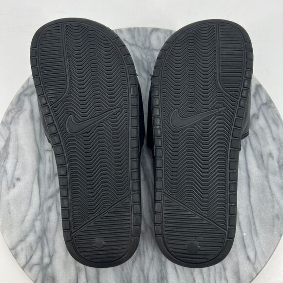 Nike Benassi JDI Slides Womens 7 Black Slip On Open Toe Post-Workout Sandals - Picture 8 of 11